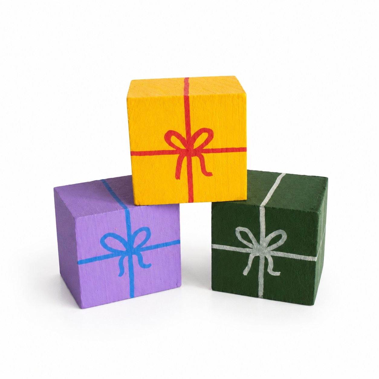 Houten speel cadeautjes - set van 3