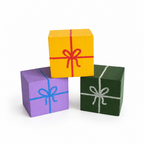 Houten speel cadeautjes - set van 3