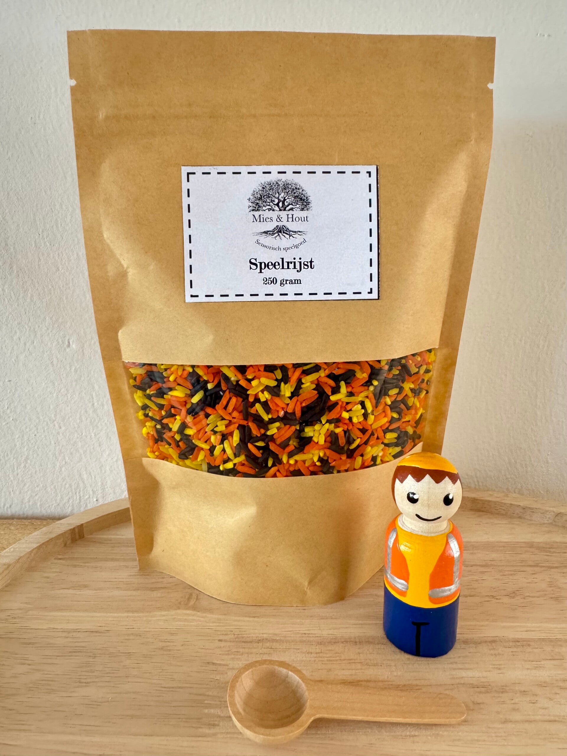 Bouwvakker met speelrijst