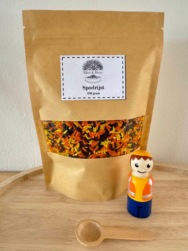 Bouwvakker met speelrijst