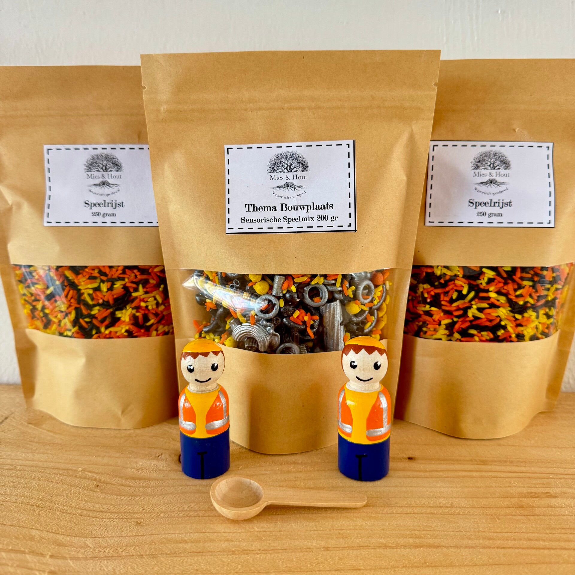 Sensorische speelset Thema In de bouw