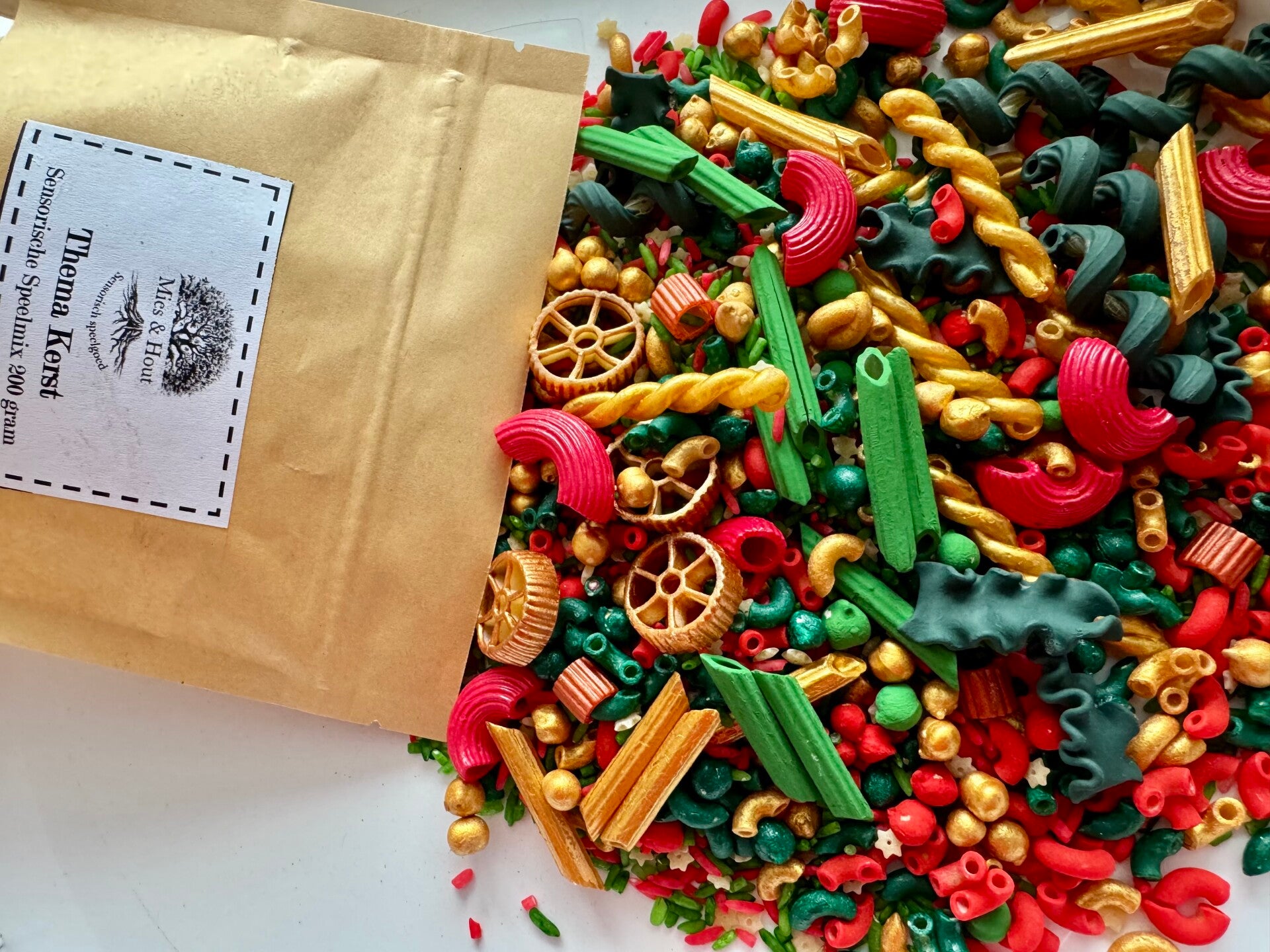 Sensorische speelmix Kerst