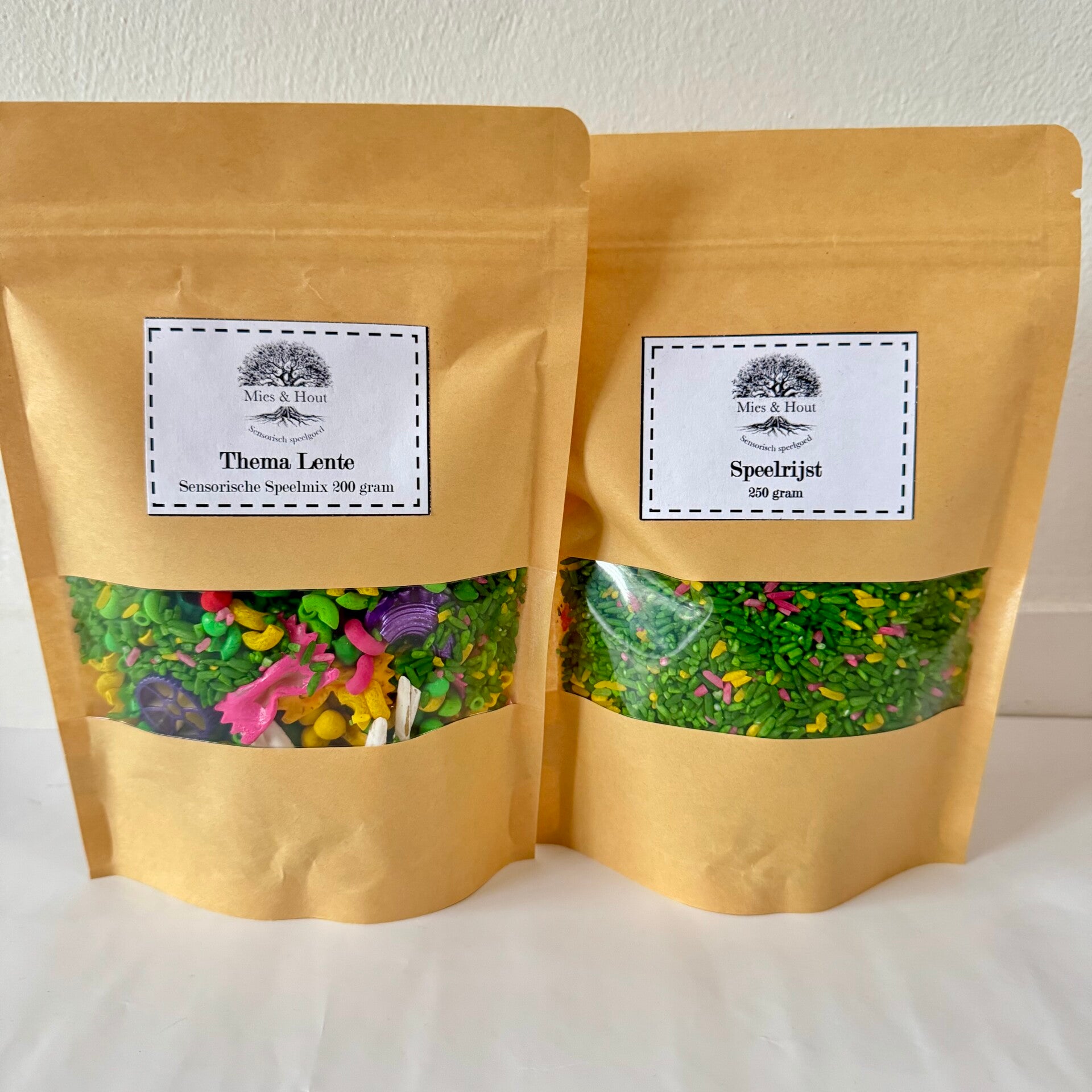 Sensorische speelmix en speelrijst Lente 450 gram