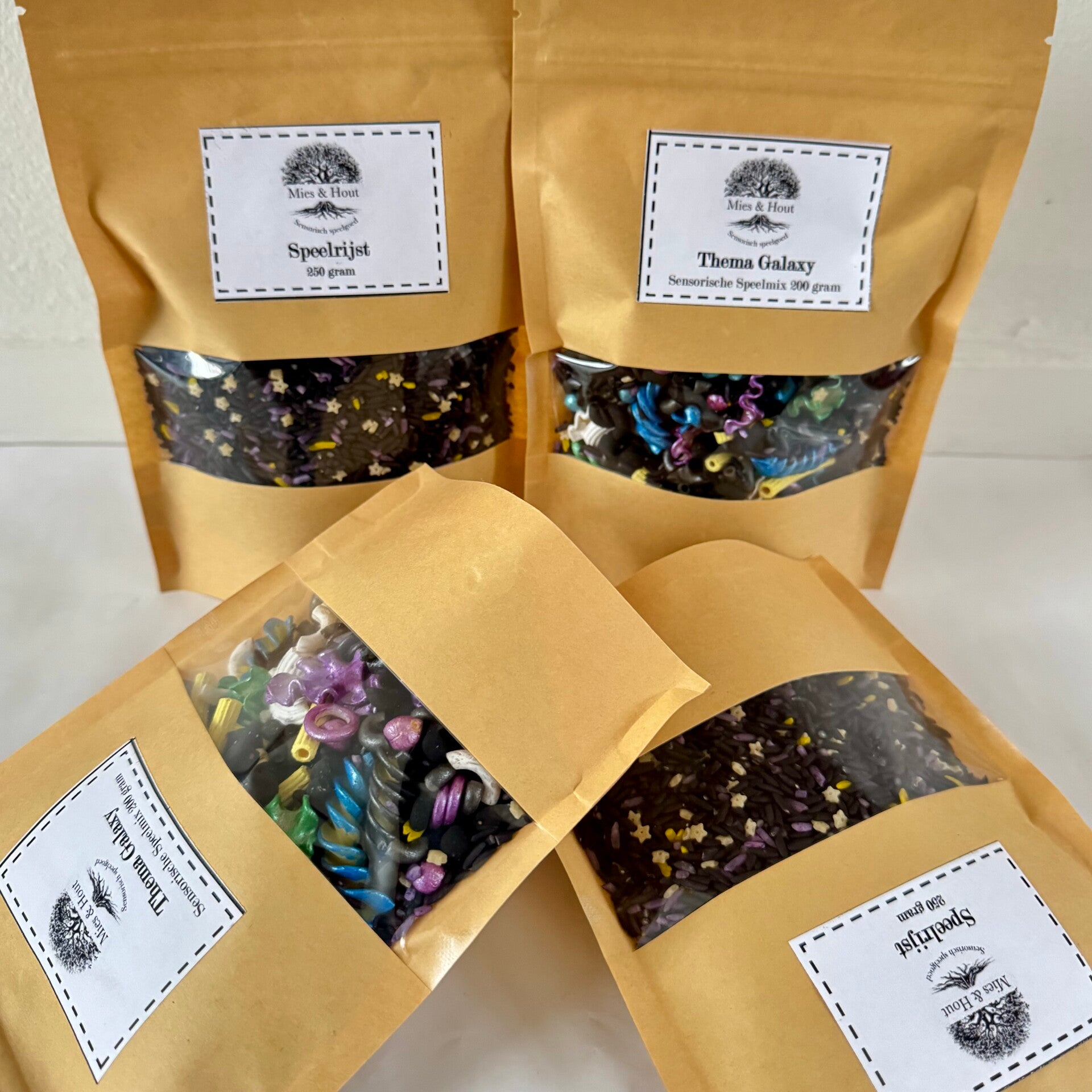 Sensorische speelmix en speelrijst Galaxy 900 gram