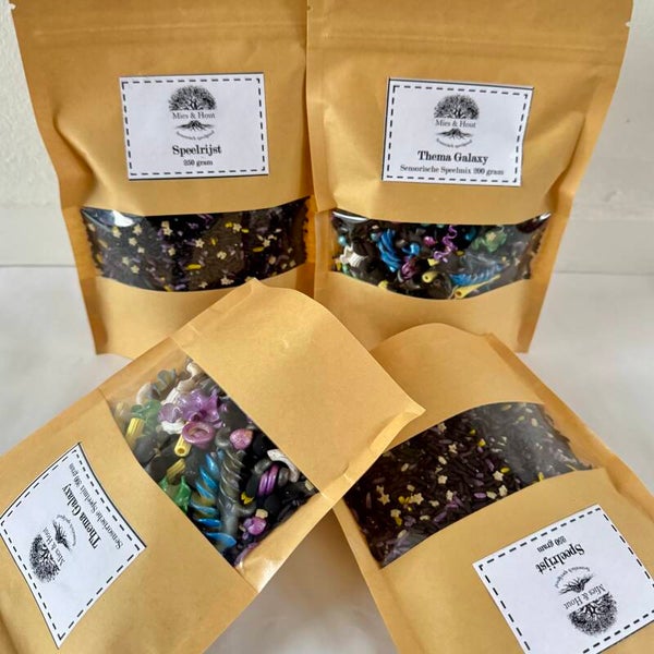 Sensorische speelmix en speelrijst Galaxy 900 gram