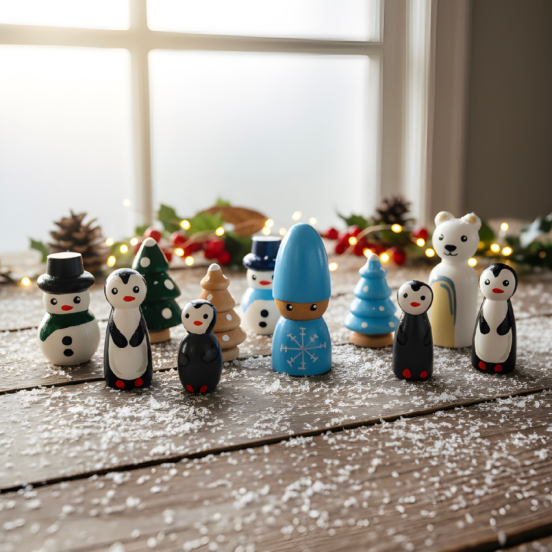 Winter pegdolls