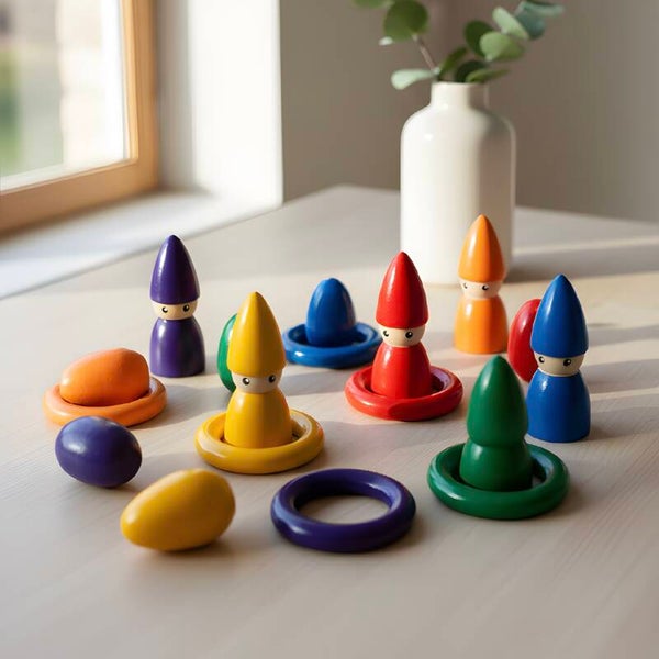 Regenboog Loose parts set 18 delig