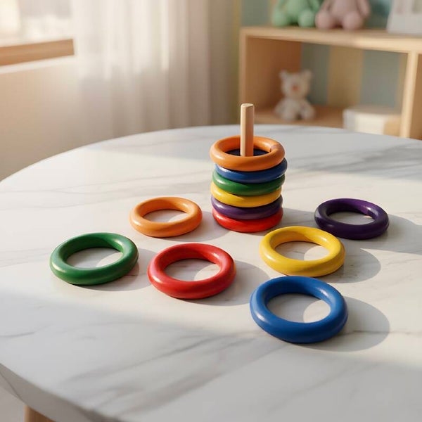 Regenboog ringen set van 12