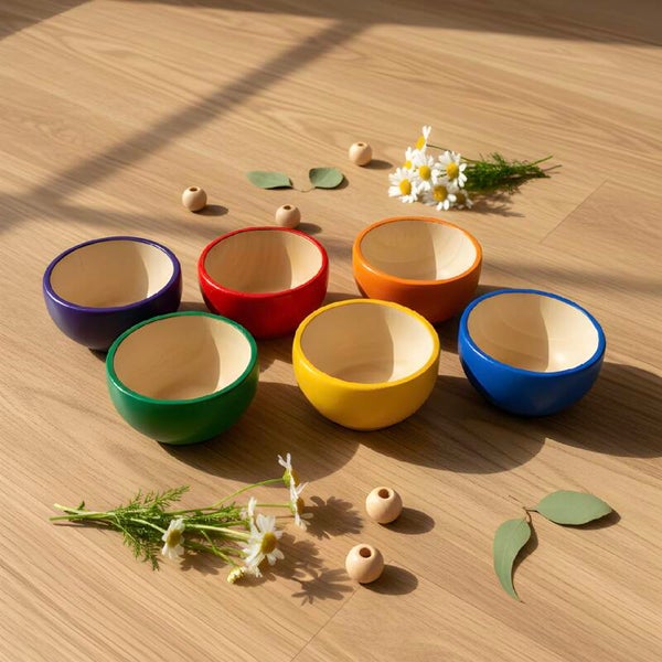 6 regenboog schaaltjes