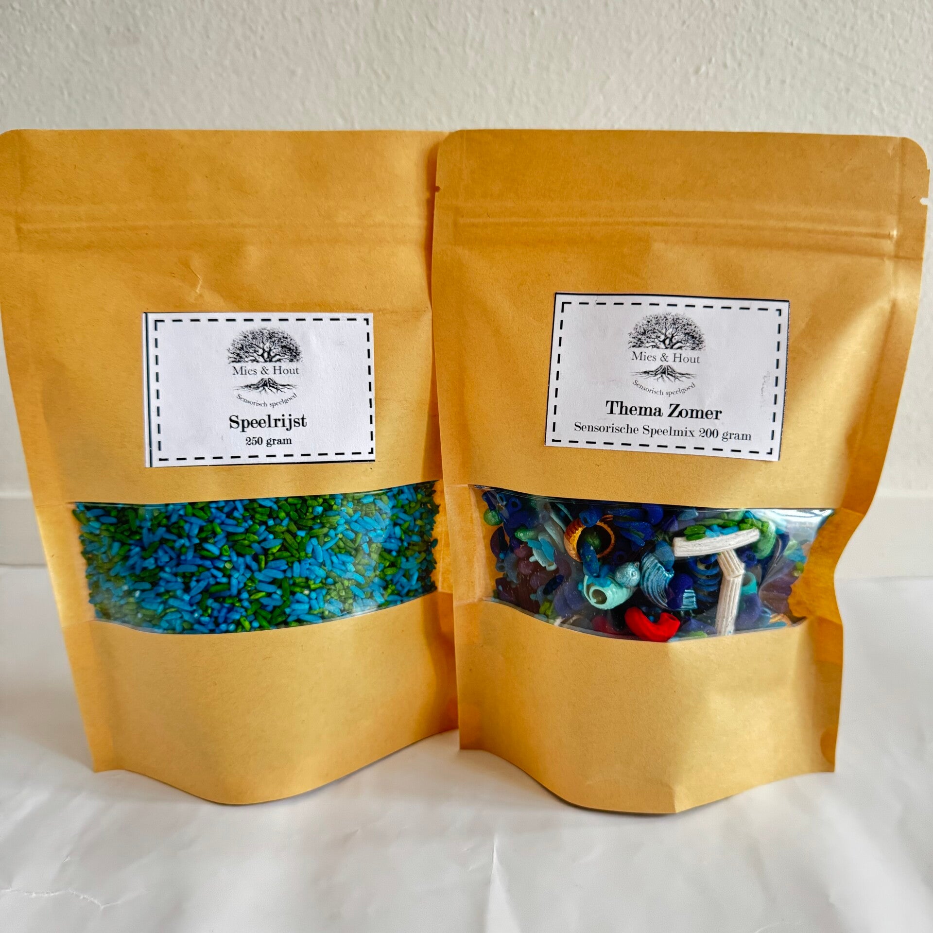 Sensorische mix en speelrijst Zomer 450 gram