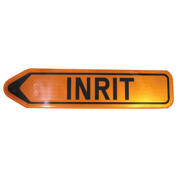 F41 Links Verkeersbord PIJL INRIT