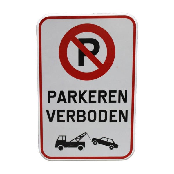Verkeersbord PARKEREN VERBODEN