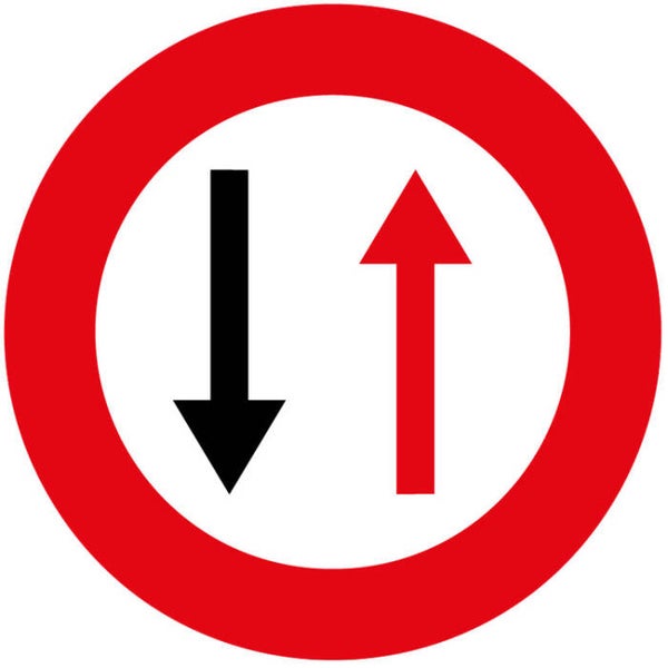 B19 Verkeersbord