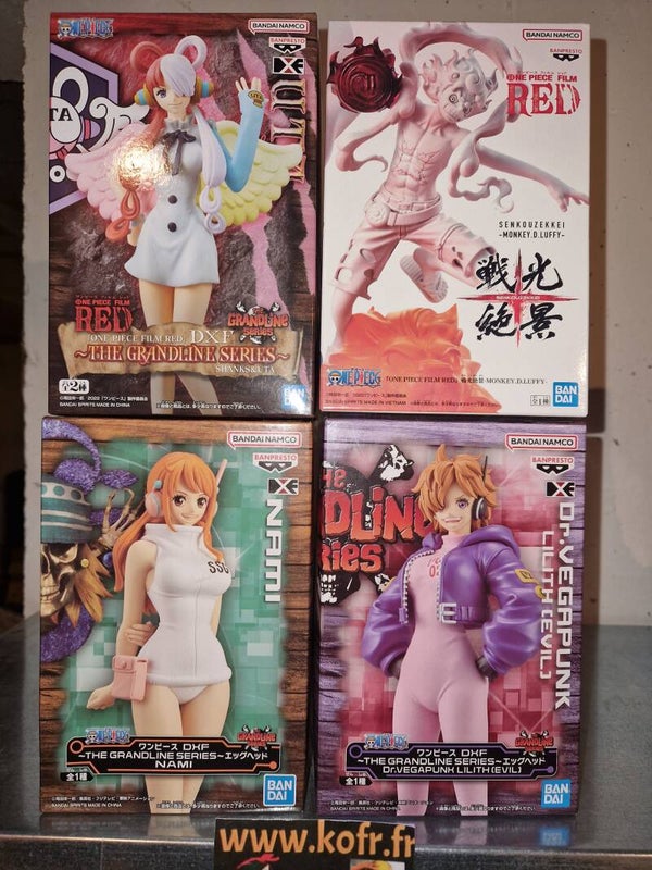 Lot de 4 figurines one piece