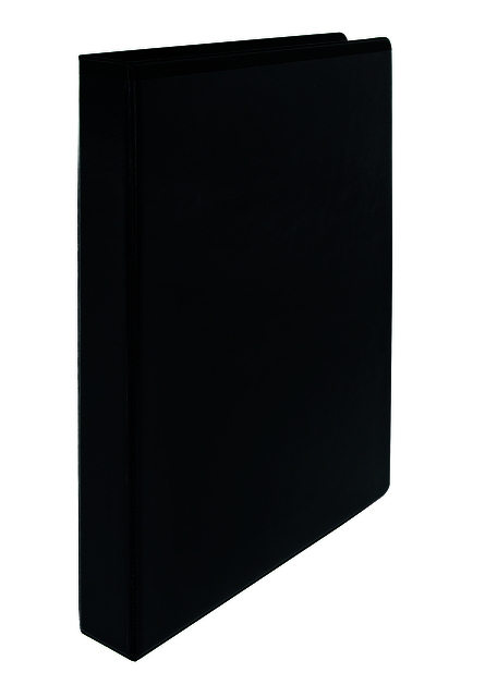 Presentatiemap A4 zwart 4-Rings