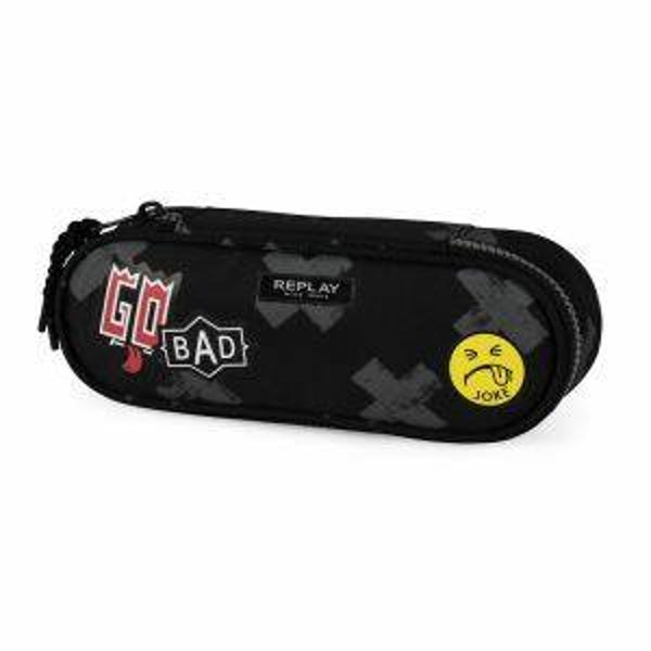 Etui Replay oval Zwart