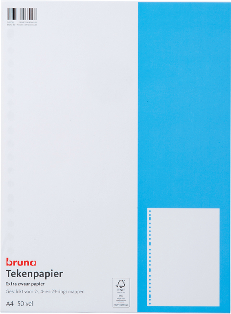 Interieur 23-gaats blanco tekenpapier 50vel