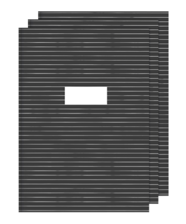 Schriften A4 lijn zwart 5-pak