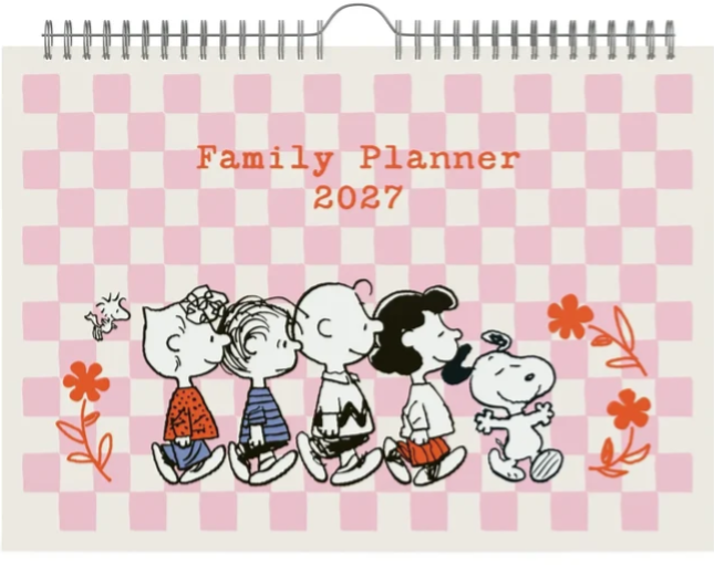 Familieplanner 2027 Peanuts