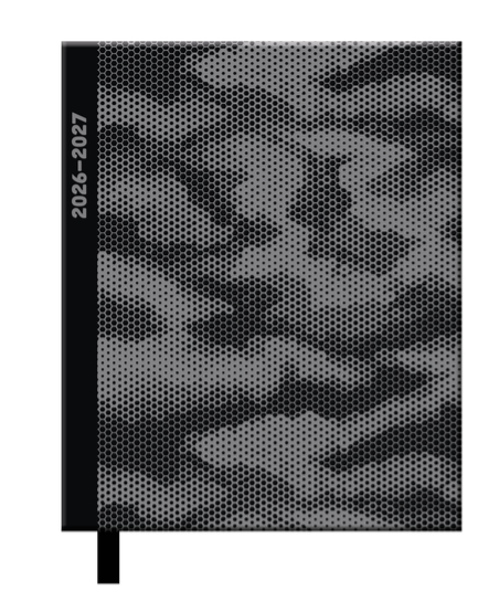 Schoolagenda 2026-2027 Studie Camo grijs