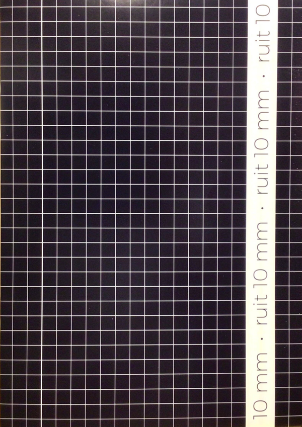 Schrift A4 ruit 10mm donkerblauw