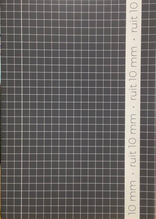 Schrift A4 ruit 10mm grijs