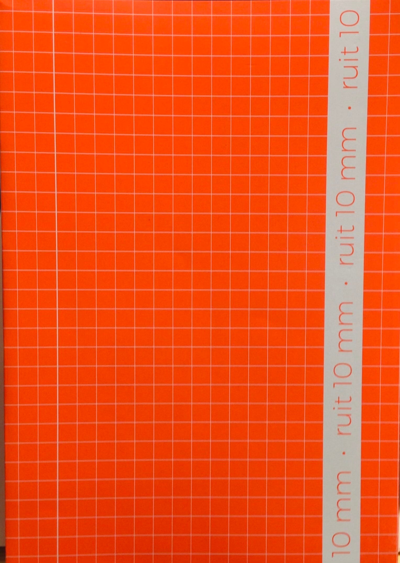 Schrift A4 ruit 10mm fluo oranje