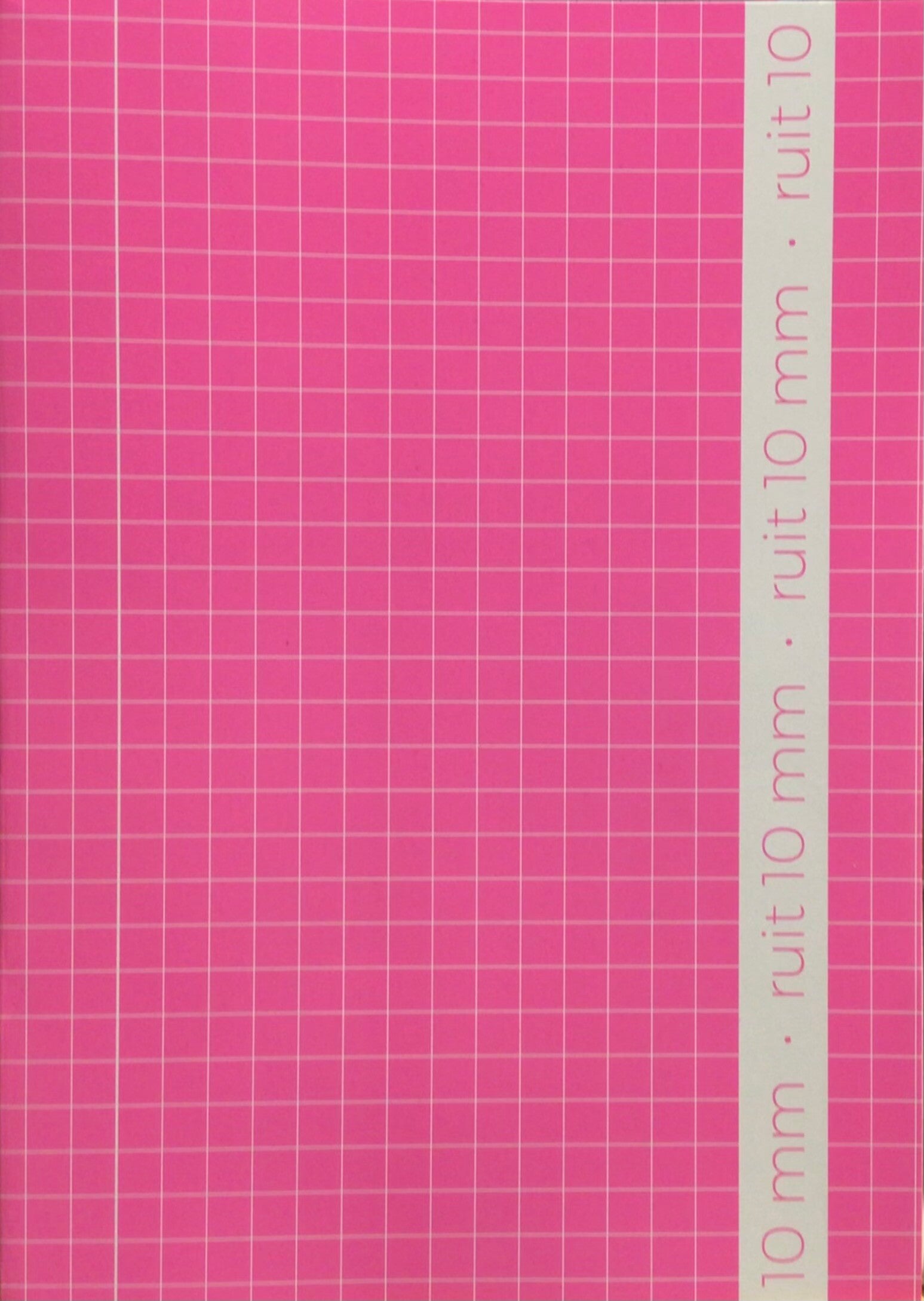 Schrift A4 ruit 10mm fluo roze