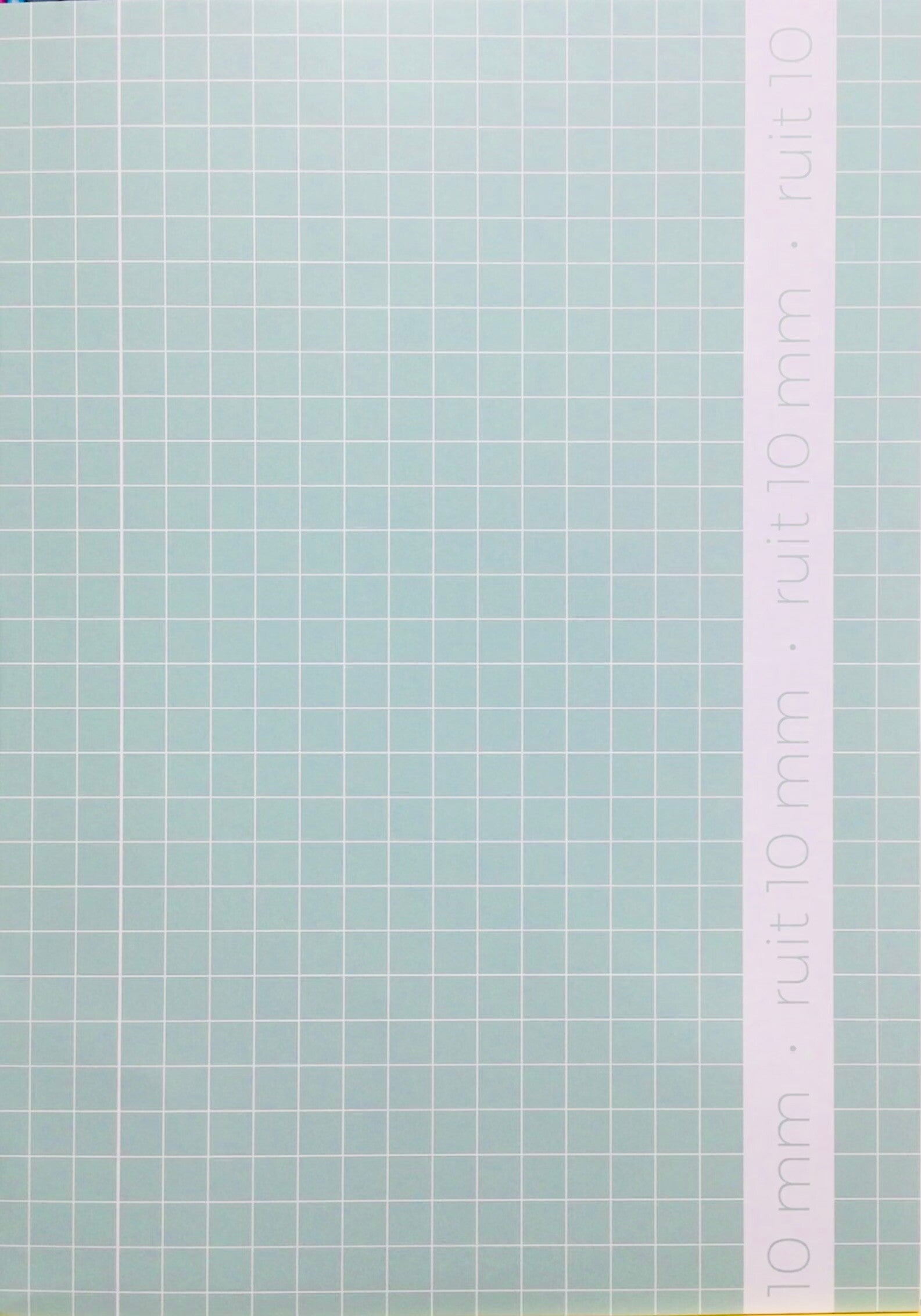 Schrift A4 ruit 10mm pastel groen