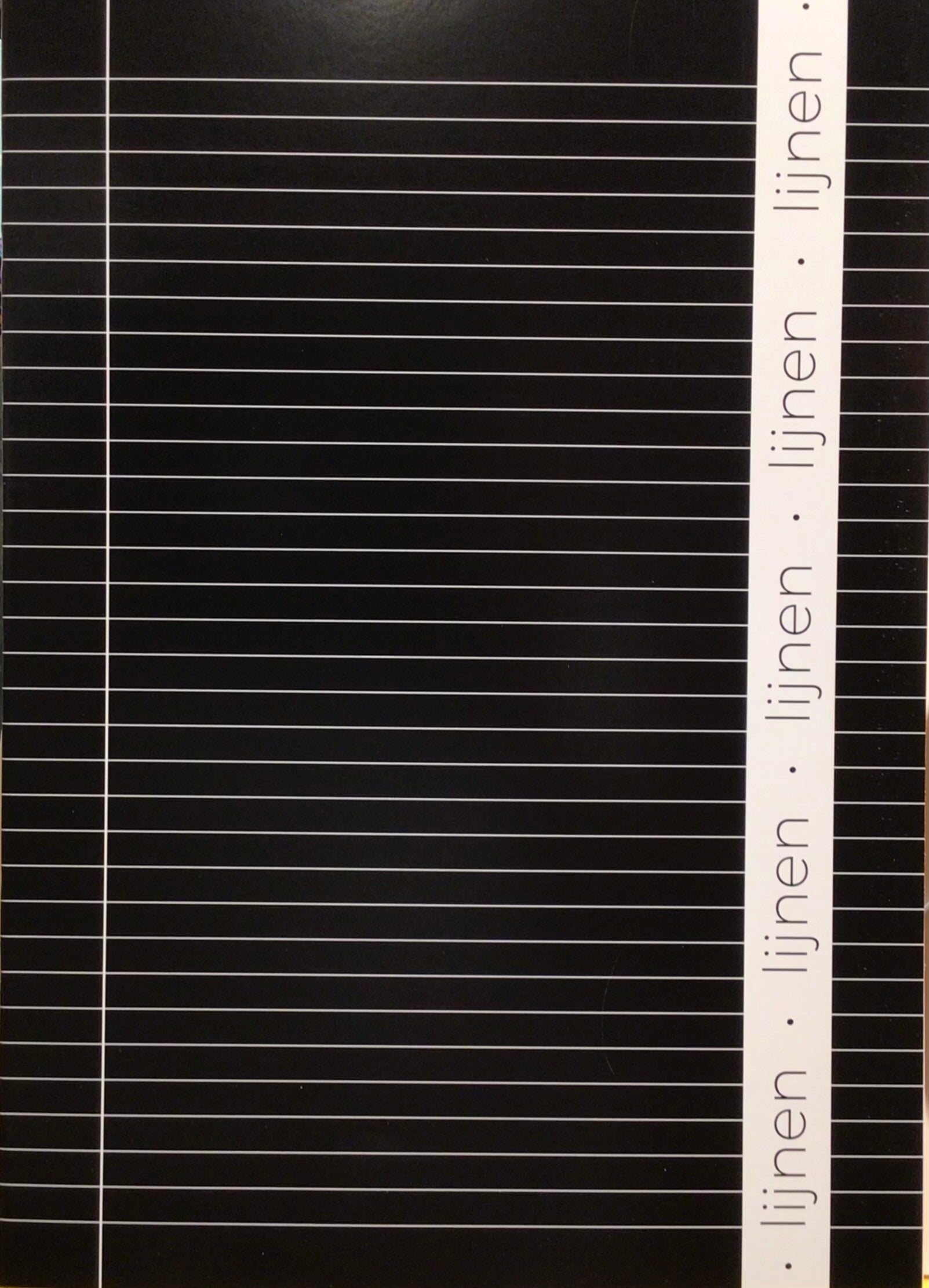 Schrift A4 lijn zwart