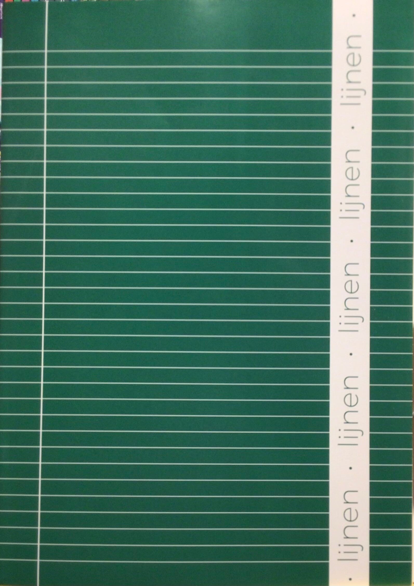 Schrift A4 lijn groen