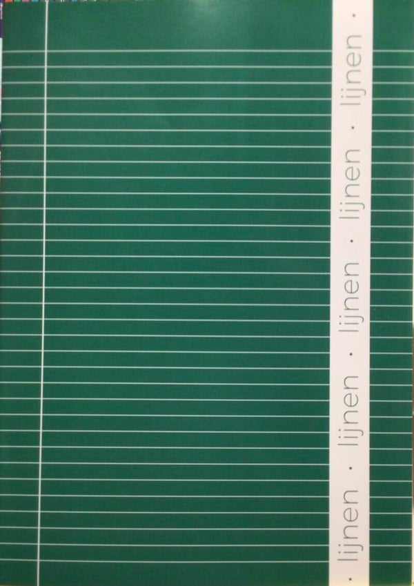 Schrift A4 lijn groen