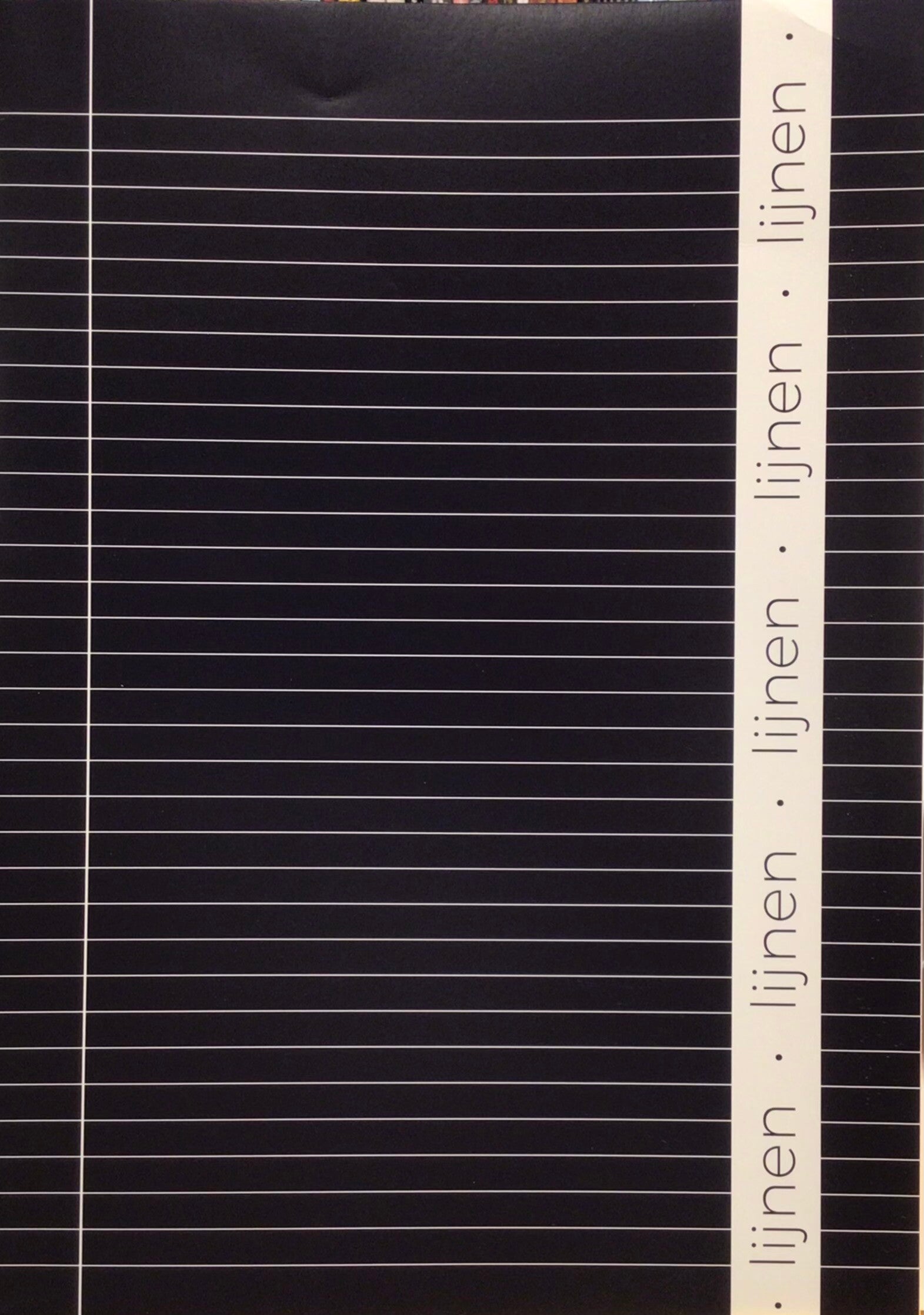 Schrift A4 lijn donkerblauw