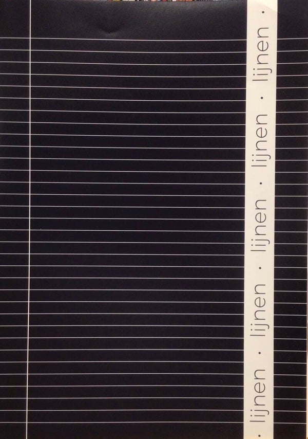 Schrift A4 lijn donkerblauw