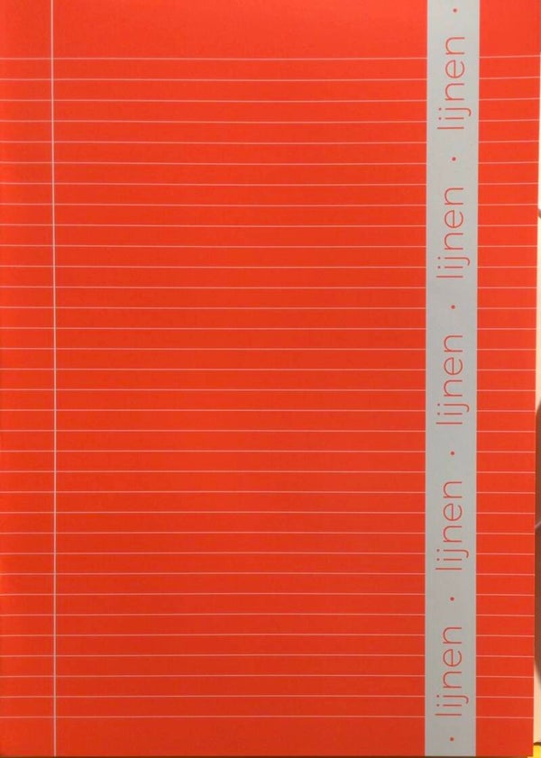 Schrift A4 lijn fluo oranje