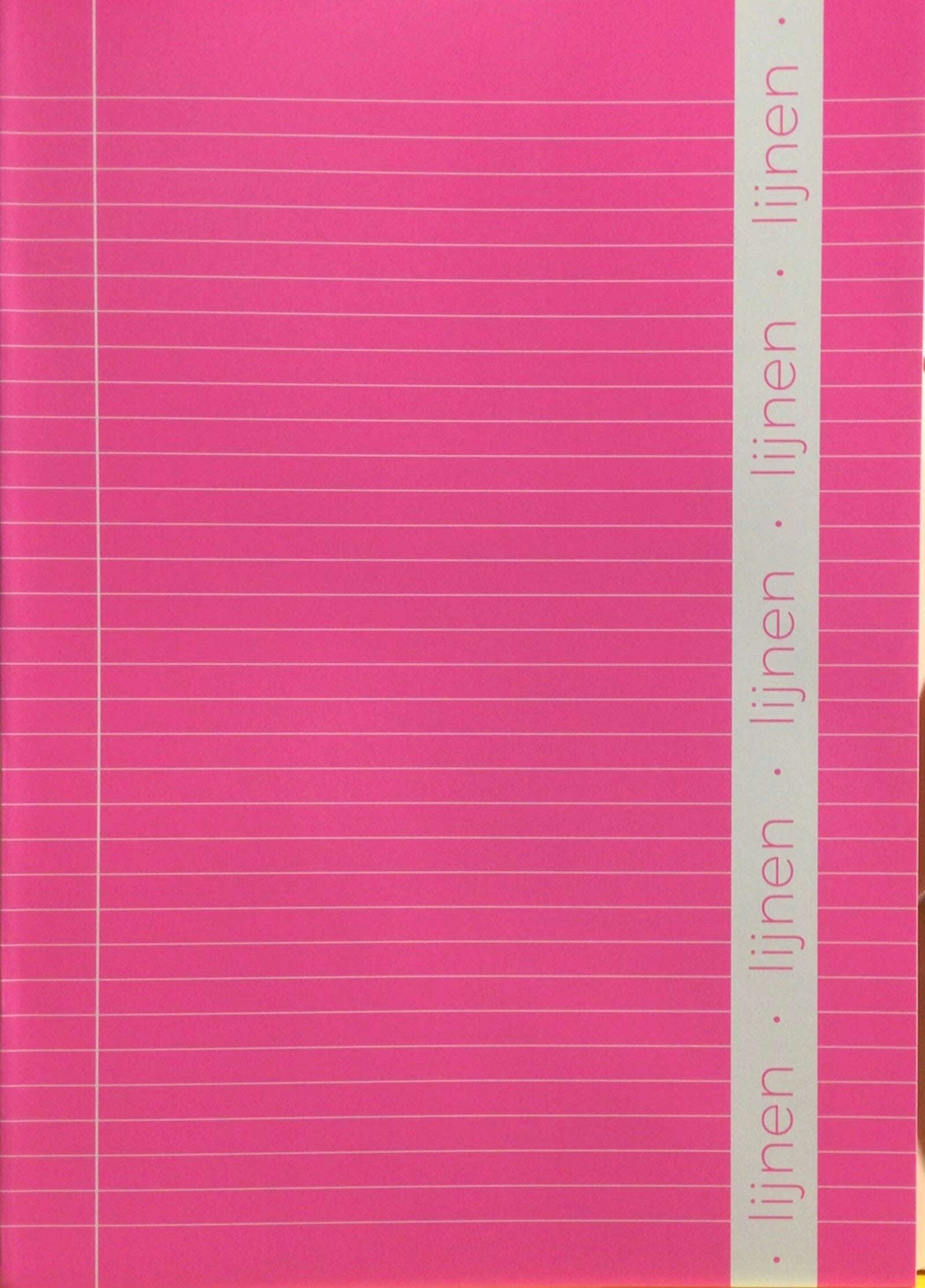 Schrift A4 lijn fluo roze