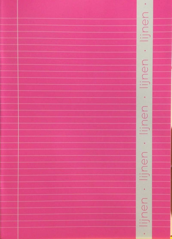 Schrift A4 lijn fluo roze