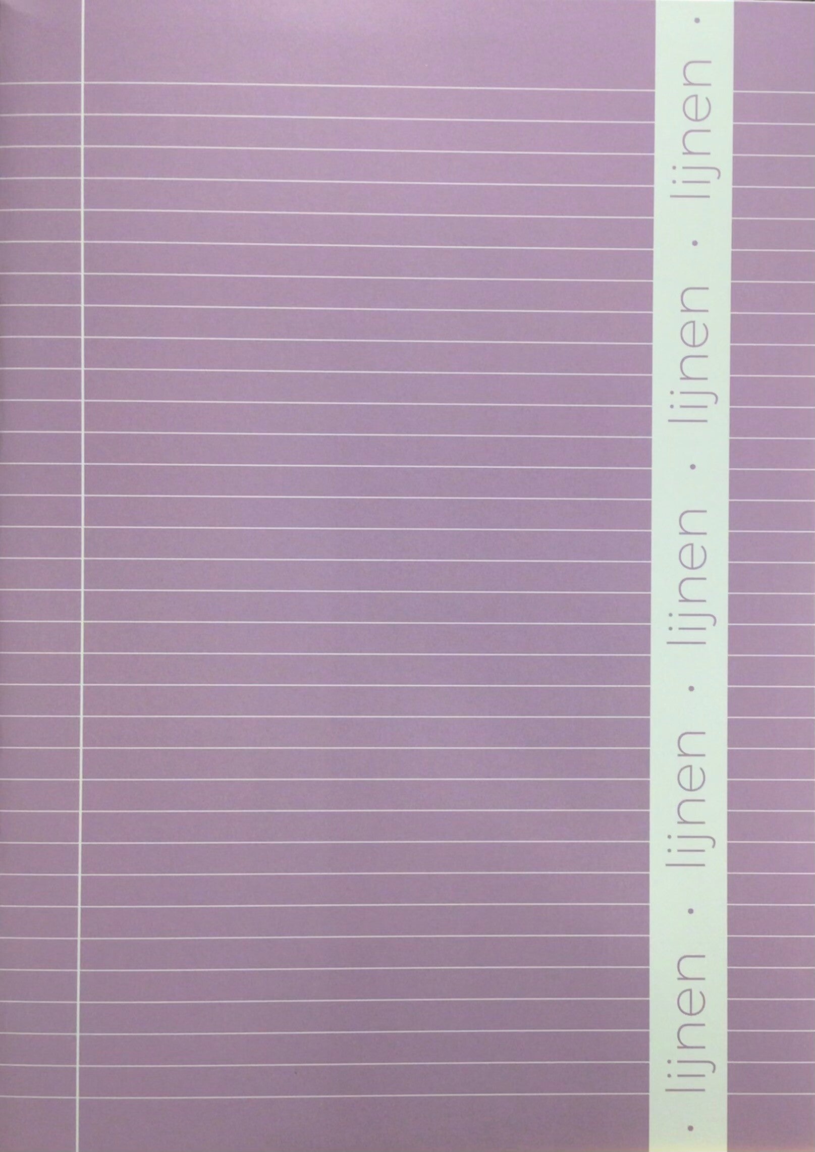 Schrift A4 lijn pastel lila