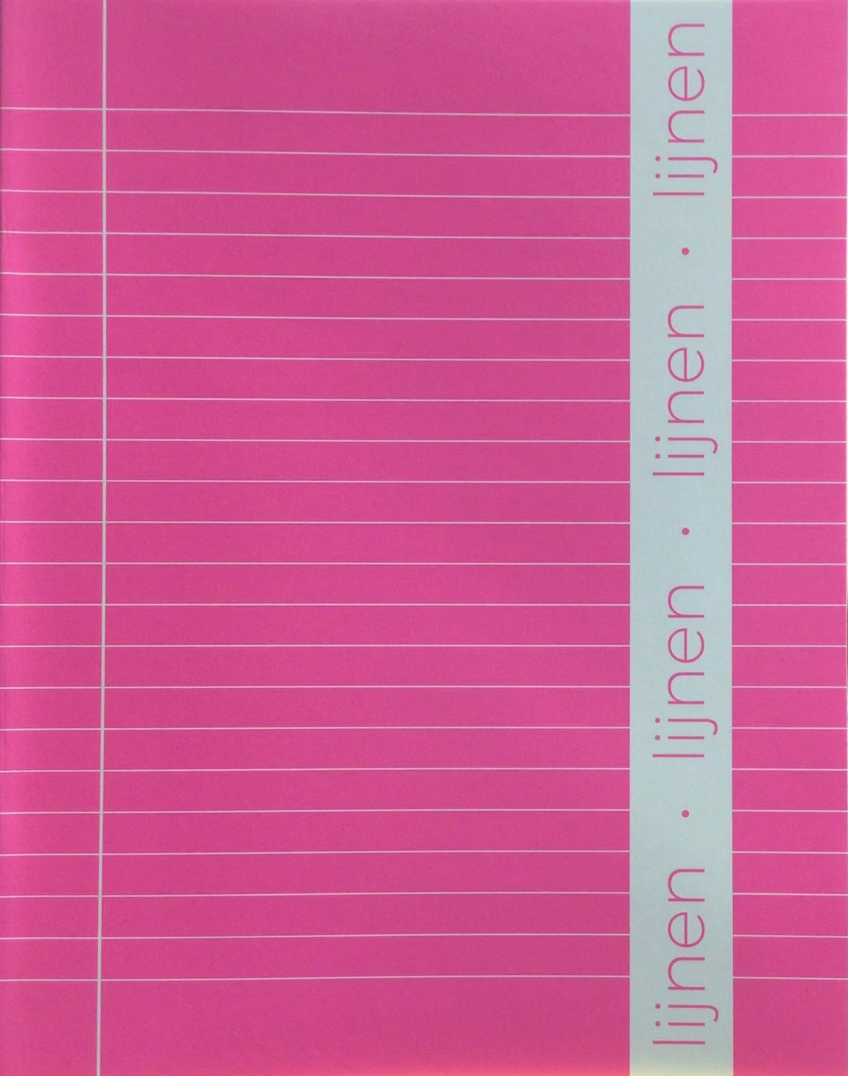 Schrift A5 lijn fluo roze