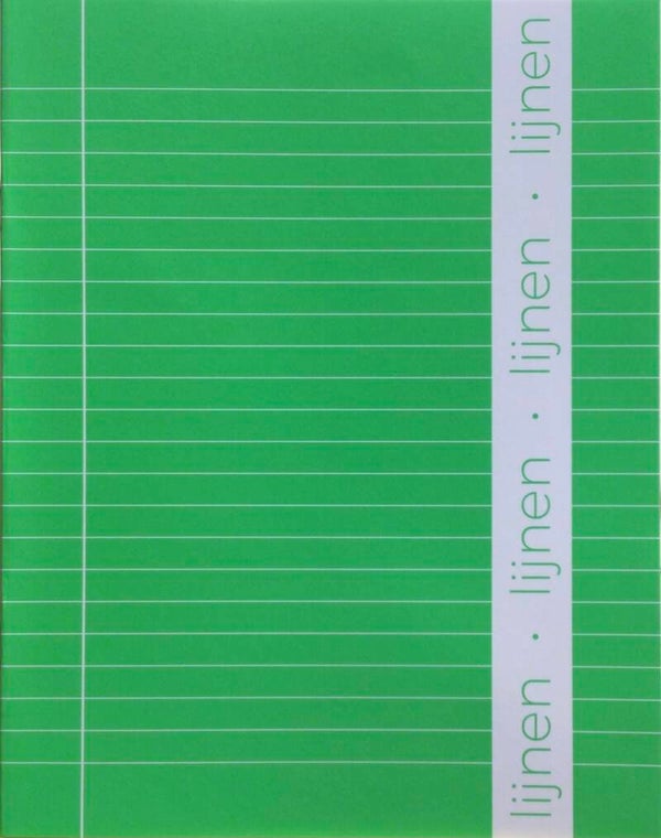 Schrift A5 lijn fluo groen