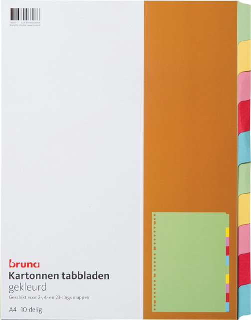 Tabbladen 23-gaats 10-delig karton