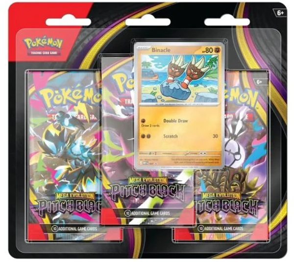 Pokémon Mega Evolution Pitch Black 3 booster Binacle