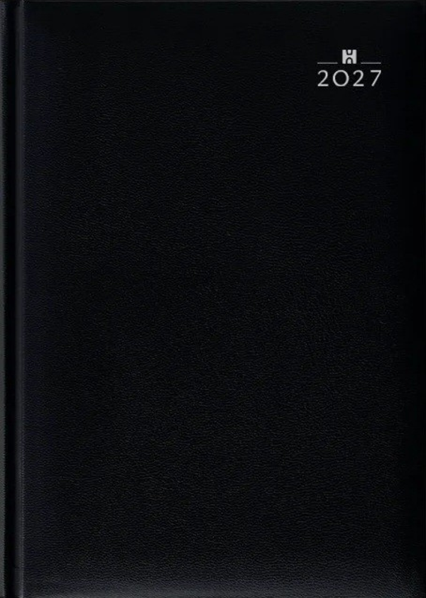 Agenda 2027 Castelli A5 1/1 zwart kunstleer
