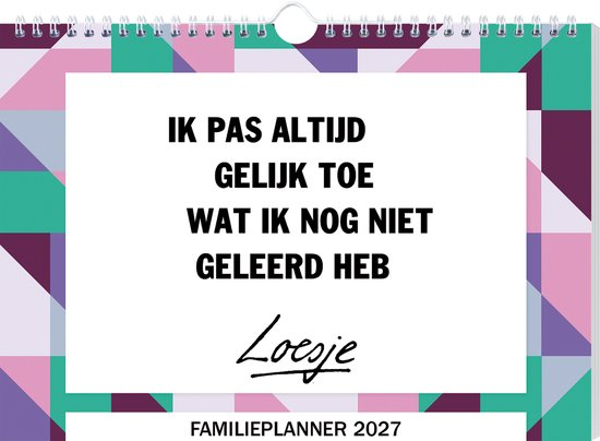 Familieplanner 2027 Loesje