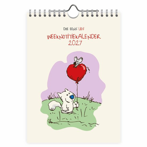 Weekkalender 2027 Doe eens lief