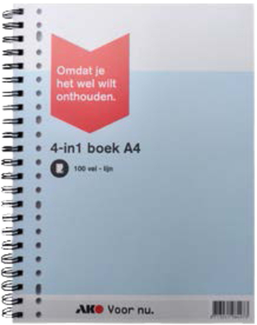 Collegeblok A4 lijn 23-rings