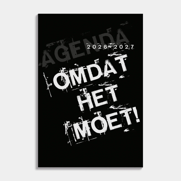 Schoolagenda 2026-2027 Hobbit A5 Omdat het moet