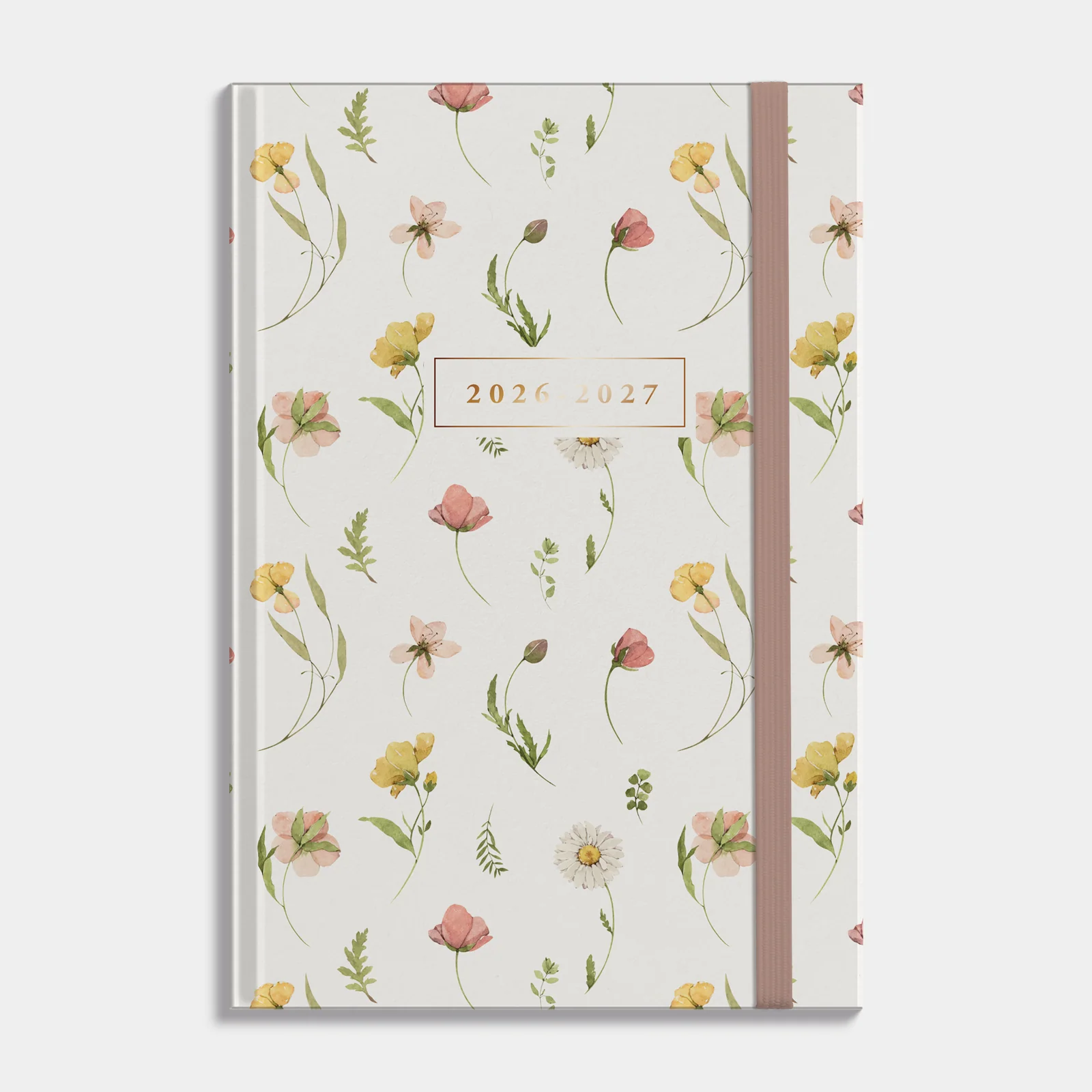 Schoolagenda 2026-2027 Hobbit A5 Aquarel wilde bloemetjes