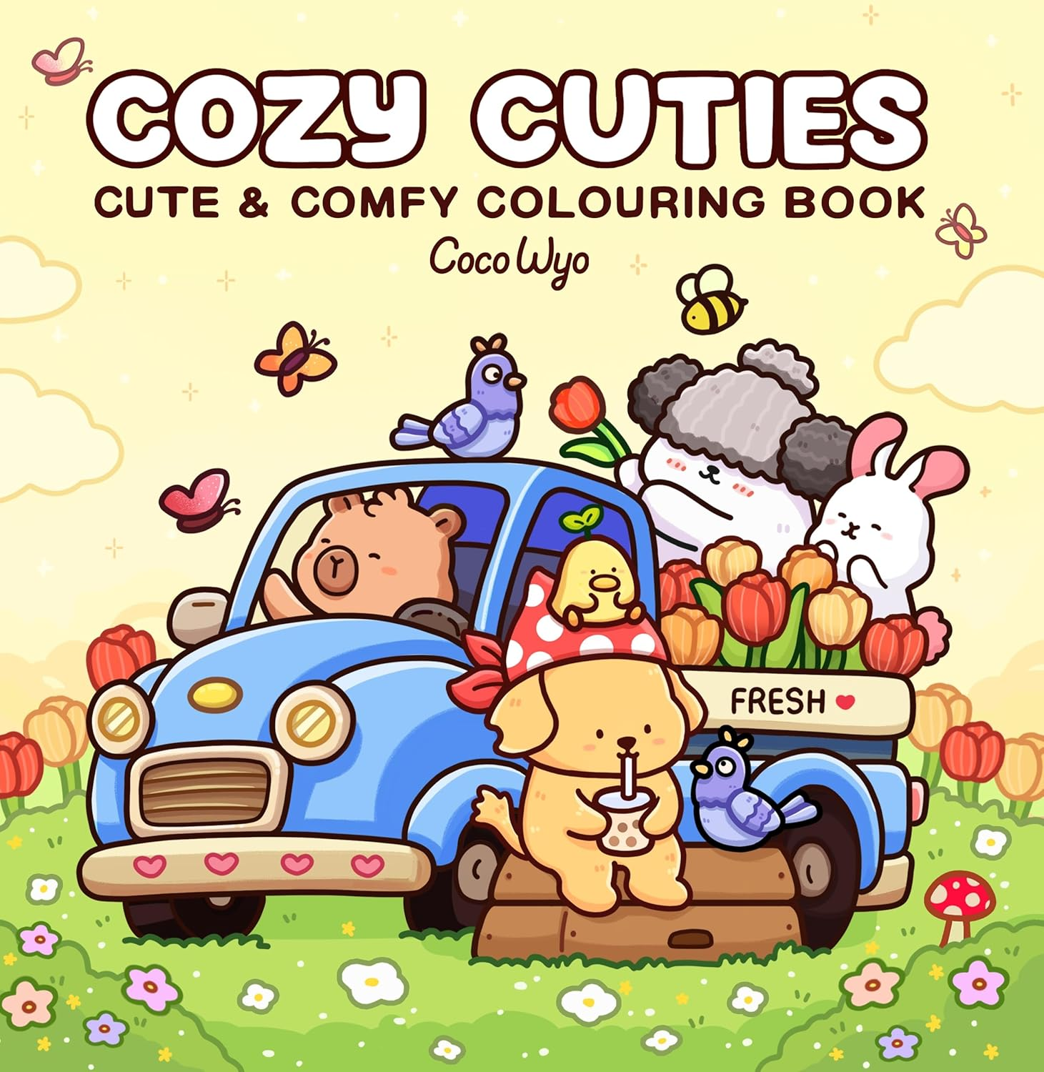 CozyCuties Cute & Comfy colouring book
