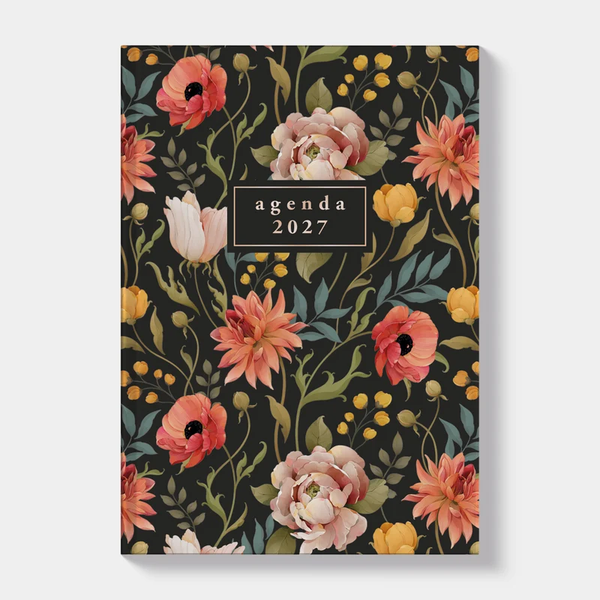 7/2 Agenda 2027 Hobbit A7 Vintage bloemen